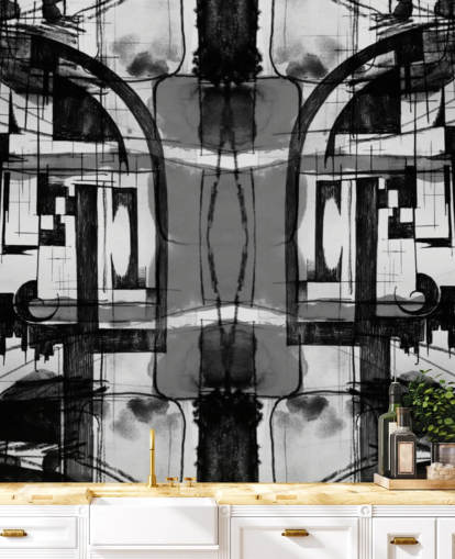 Black and White Abstract Wallpaper