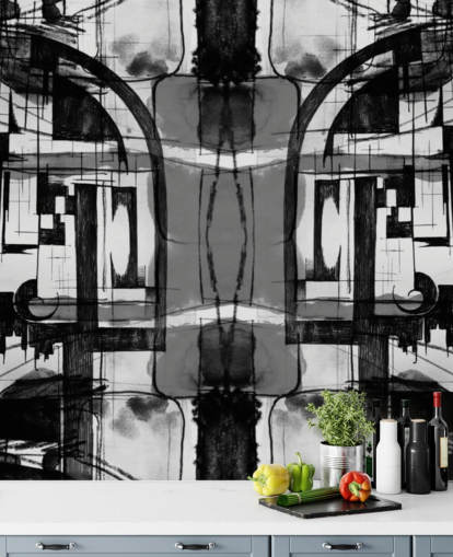 Black and White Abstract Wallpaper
