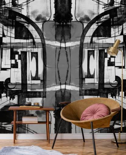 Black and White Abstract Wallpaper