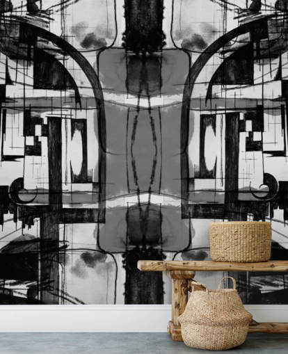 Svartvitt abstrakt Bakgrund