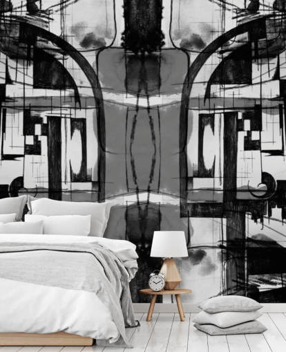 Black and White Abstract Wallpaper