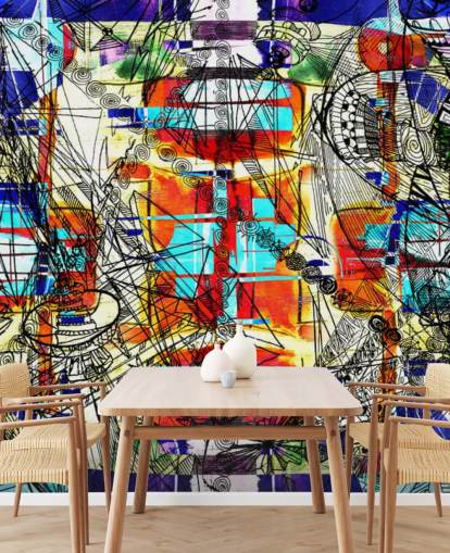 Colourful Abstract Art Wallpaper