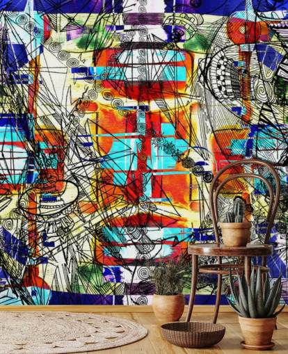 Papel pintado colorido arte abstracto Papel pintado colorido arte abstracto