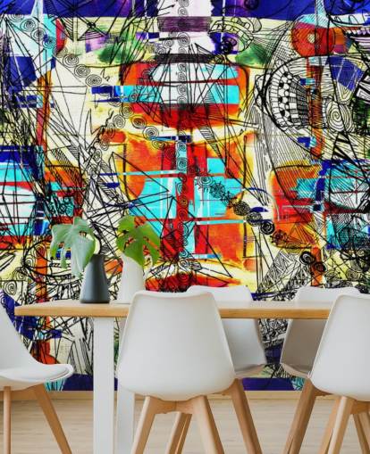Colourful Abstract Art Wallpaper