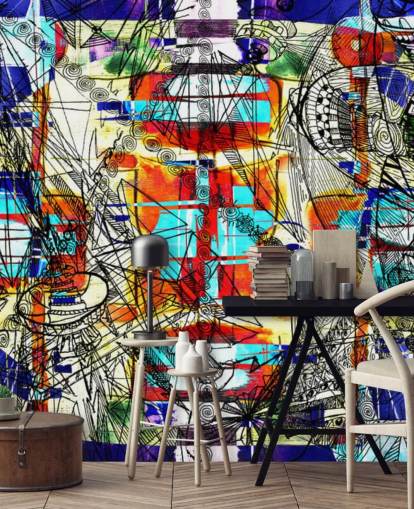 Colourful Abstract Art Wallpaper