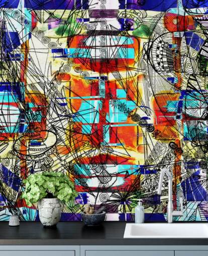 Colourful Abstract Art Wallpaper