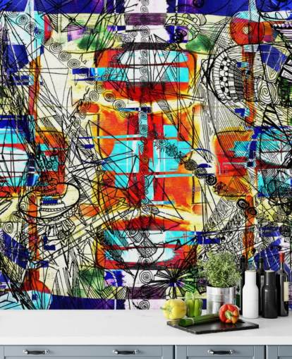 Colourful Abstract Art Wallpaper