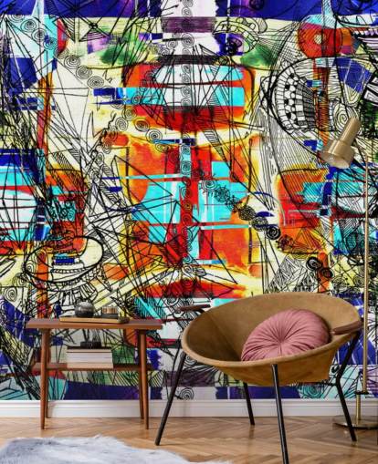 Colourful Abstract Art Wallpaper