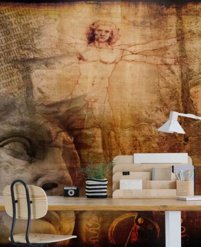Vitruvian Man, Italian Icons Mural