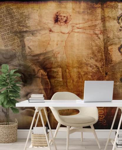 Vitruvian Man, Italian Icons Mural