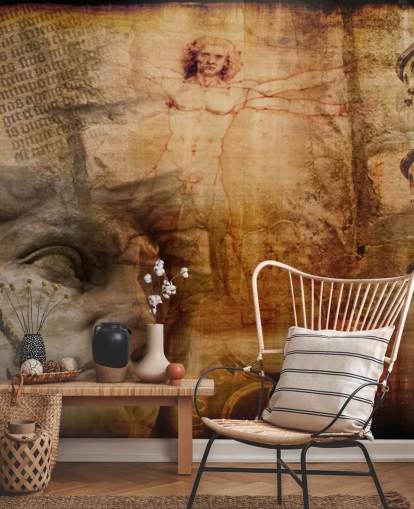 Vitruvian Man, Italian Icons Mural