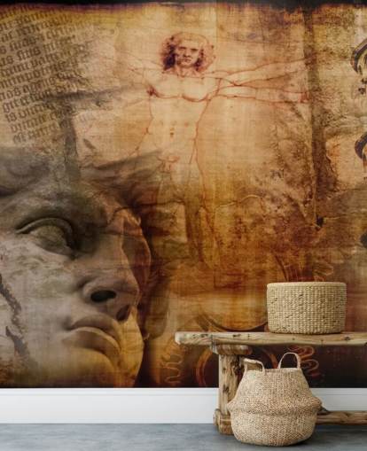 Vitruvian Man, Italienska Ikoner Väggmålning