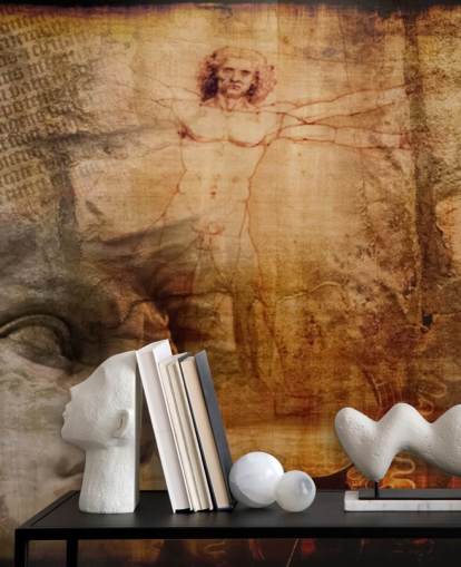 Vitruvian Man, Italian Icons Mural