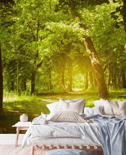 brown and green forest wallpaper mural called Forest for living rooms, offices and kitchens brown and green forest wallpaper mural called Forest for living rooms, offices and kitchens