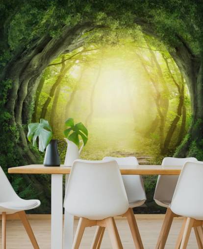 Papier peint Forest Tunnel Papier peint Forest Tunnel