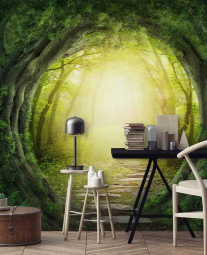 Forest Tunnel Behang