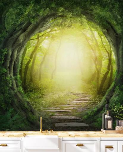 Papier peint Forest Tunnel Papier peint Forest Tunnel