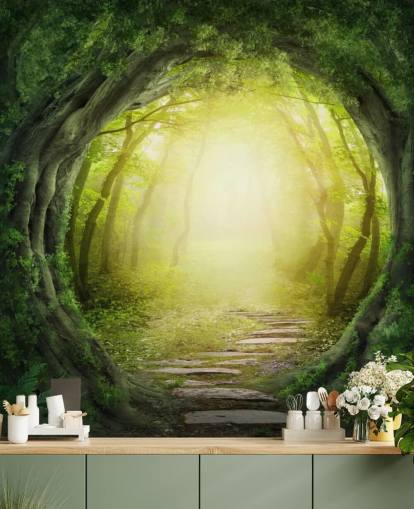 Forest Tunnel Behang