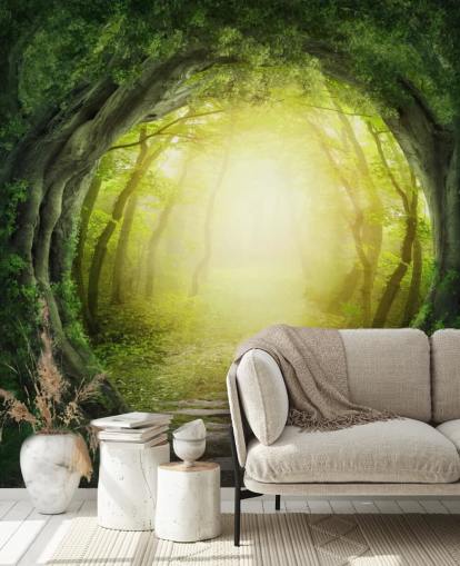 Forest Tunnel Behang
