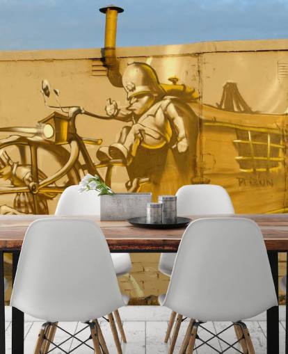 Carta da parati con graffiti