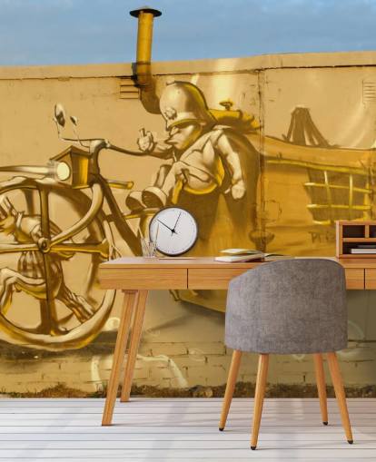 Graffiti Prison Wallpaper