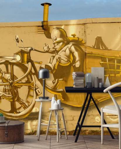 Graffiti Prison Wallpaper