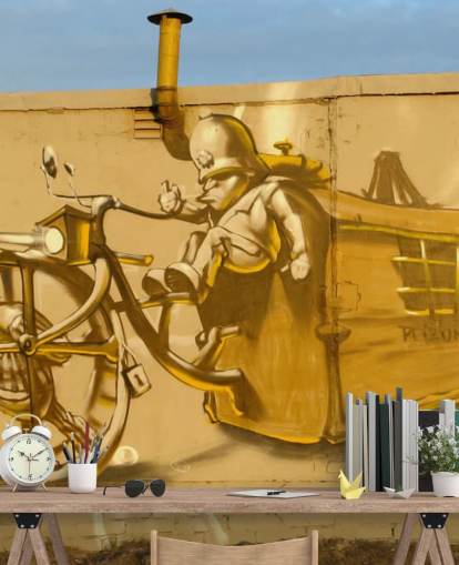 Graffiti Prison Wallpaper