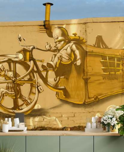 Graffiti Prison Wallpaper