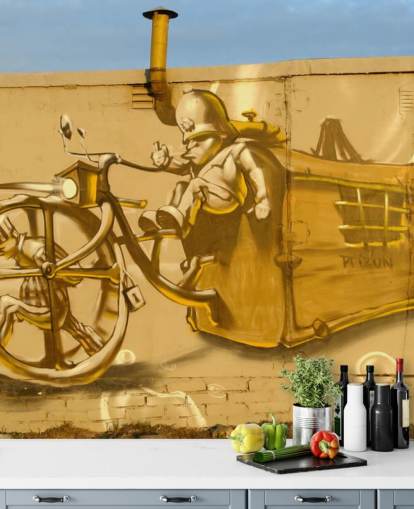 Graffiti Prison Wallpaper