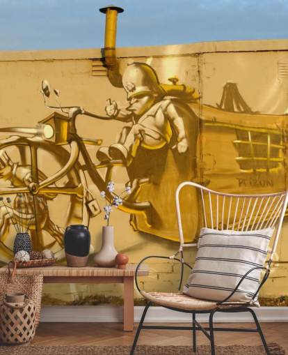 Carta da parati con graffiti