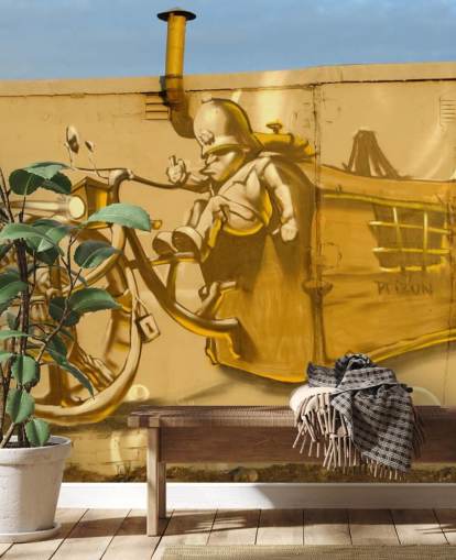 Carta da parati con graffiti