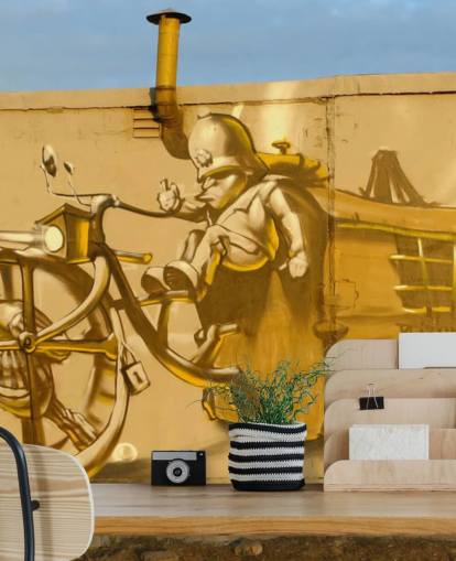 Carta da parati con graffiti