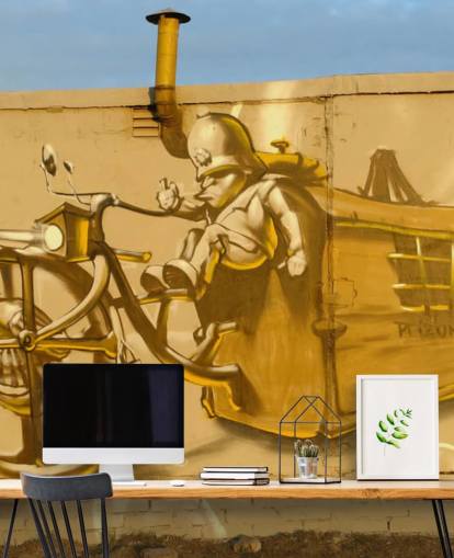 Graffiti Prison behang