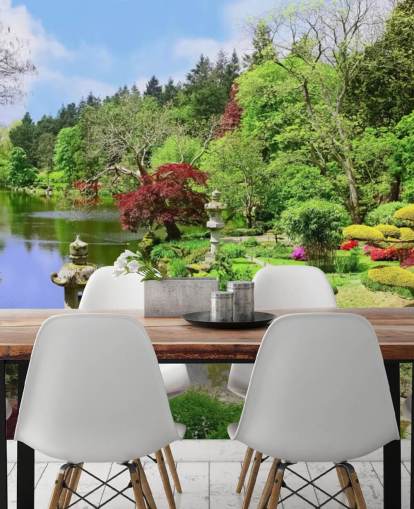 orientalischer Stil Garten Tapete