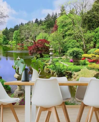 orientalischer Stil Garten Tapete