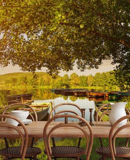 Sous les arbres Landscape Mural