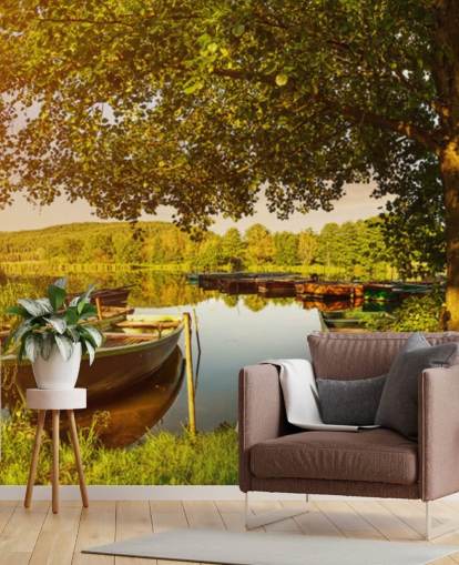 Sob as árvores Landscape Mural