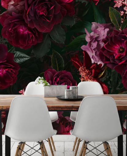 mörkrosa blomma tapeter mörkrosa blomma tapeter