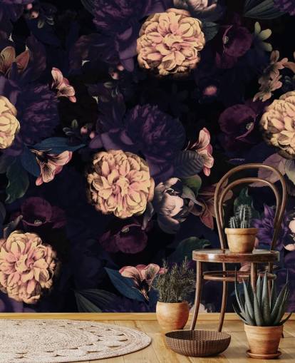 dark pink and navy foliage with light pink carnation flowers wallpaper dark pink and navy foliage with light pink carnation flowers wallpaper
