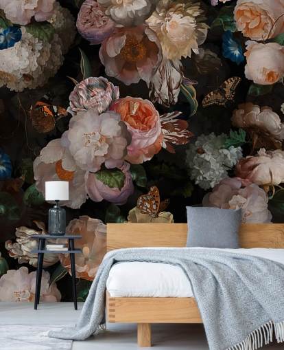 antique effect sepia toned floral wallpaper antique effect sepia toned floral wallpaper