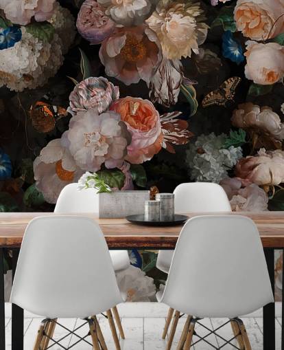 efeito antigo papel de parede floral em tons sépia efeito antigo papel de parede floral em tons sépia