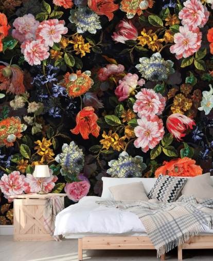 blandning av färgglada blommor tapeter blandning av färgglada blommor tapeter