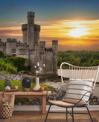 ireland sunset wallpaper mural called Blackrock Castle Observatory for bedrooms, home offices and more
