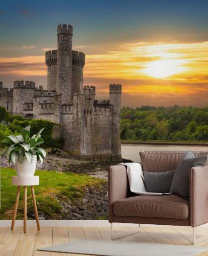ireland sunset wallpaper mural called Blackrock Castle Observatory for bedrooms, home offices and more