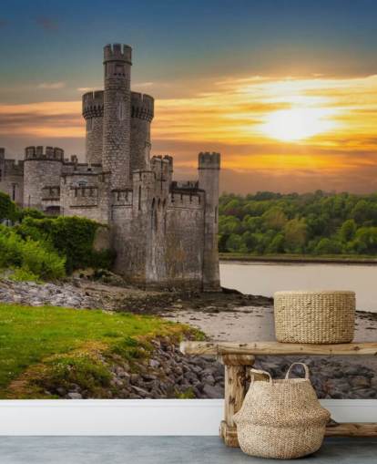 ireland sunset wallpaper mural called Blackrock Castle Observatory for bedrooms, home offices and more