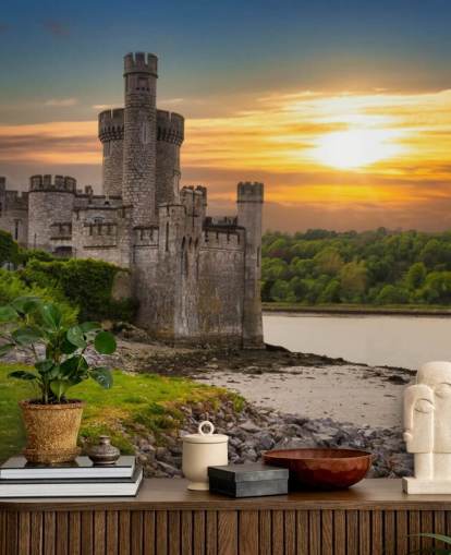 ireland sunset wallpaper mural called Blackrock Castle Observatory for bedrooms, home offices and more