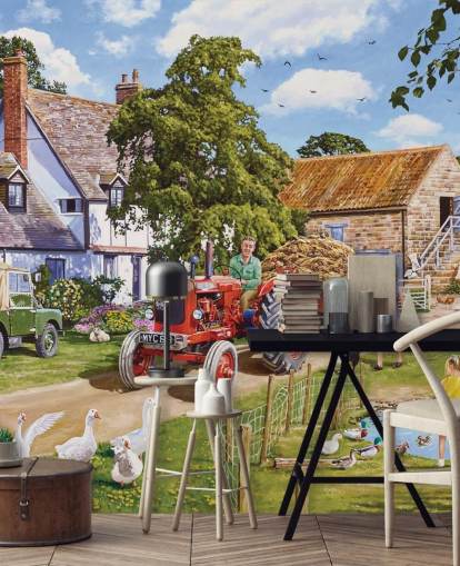 tunet med gjess og ender tapet