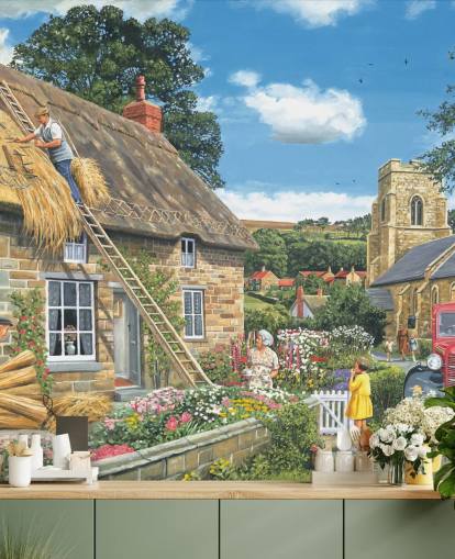 A New Thatch Bygone Era Wallpaper