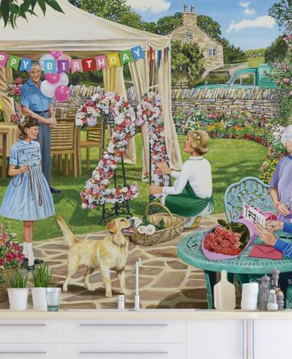 Arranging a 21st Vintage Wallpaper