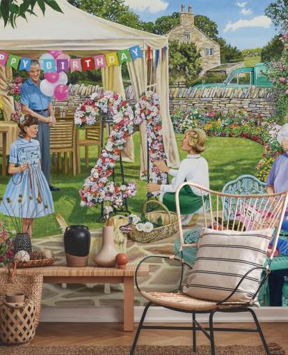 Arranging a 21st Vintage Wallpaper